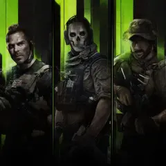 Cinque soldati pronti all'azione, tra cui Ghost con la sua iconica maschera, per il miglior Call of Duty.