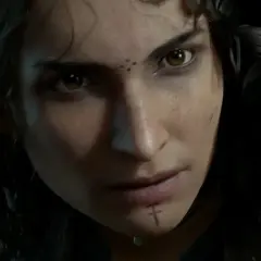 Primo piano di Amicia con sguardo intenso, pronta per una nuova avventura in A Plague Tale 3.