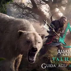 Un orso feroce attacca un guerriero vichingo in Assassin's Creed Valhalla. La guida agli animali leggendari ac valhalla ti aiuterà a sopravvivere.