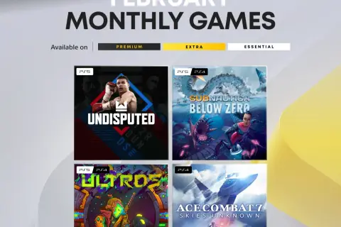 I giochi PS Plus di febbraio 2026 includono Undisputed, Subnautica: Below Zero, Ultros e Ace Combat 7.