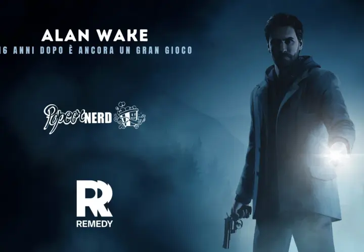 Alan Wake: 16 anni dopo, la sua durata è ancora un'esperienza indimenticabile. Alan Wake con la torcia e la pistola.