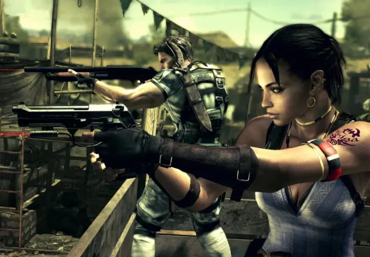 Chris e Sheva in azione, in attesa del **resident evil 5 remake uscita**.
