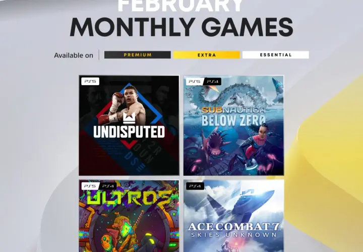 I giochi PS Plus di febbraio 2026 includono Undisputed, Subnautica: Below Zero, Ultros e Ace Combat 7.