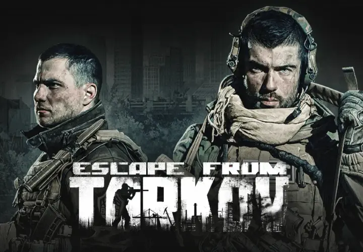Due soldati con equipaggiamento tattico, pronti per l'azione in Escape from Tarkov PS5.