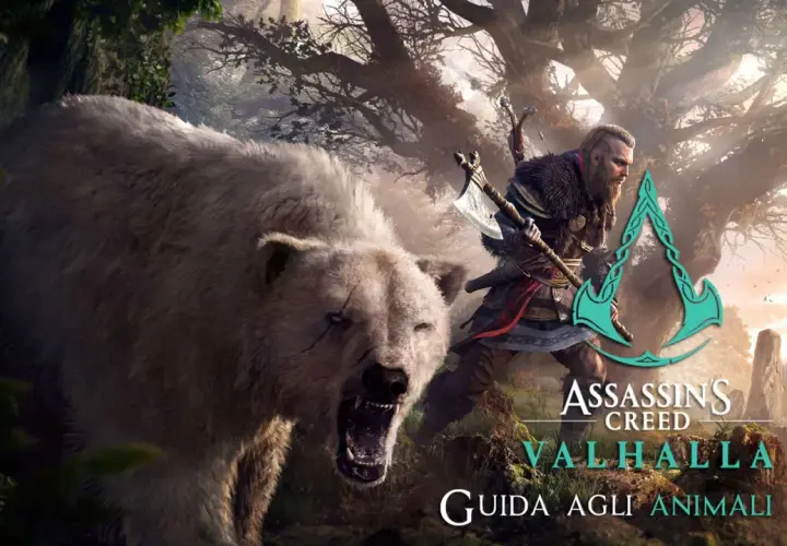 Un orso feroce attacca un guerriero vichingo in Assassin's Creed Valhalla. La guida agli animali leggendari ac valhalla ti aiuterà a sopravvivere.