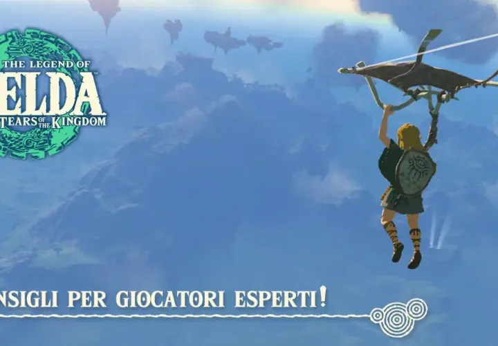 Link plana con il paraglider, un'immagine iconica di Zelda Tears of the Kingdom. Questa guida per giocatori esperti ti aiuterà a padroneggiare Hyrule.