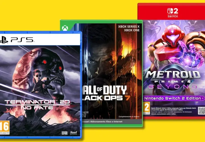 Copertine di giochi per PS5, Xbox e Switch: Terminator, Call of Duty e Metroid. Tra i migliori giochi PS4, questi titoli promettono azione.