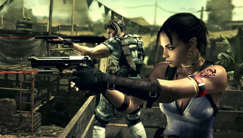 Chris e Sheva in azione, in attesa del **resident evil 5 remake uscita**.