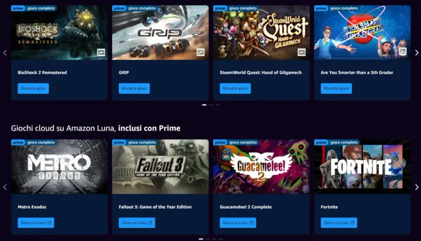 Giochi gratuiti con Prime Gaming: BioShock 2 Remastered, GRIP, SteamWorld Quest, Are You Smarter than a 5th Grader e altri.