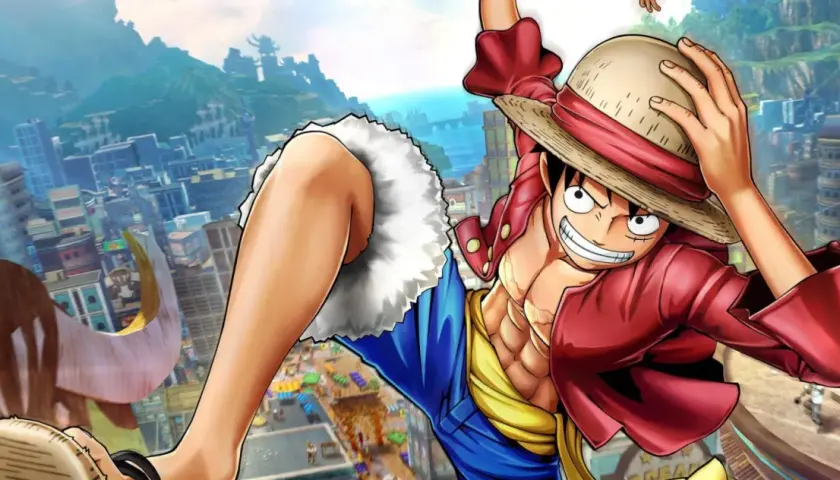 Luffy in azione, pronto per nuove avventure nel mondo di One Piece World Seeker. La recensione del gioco promette azione e esplorazione.