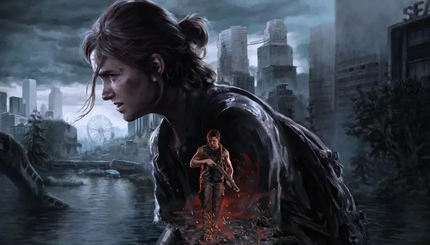 Ellie, protagonista di The Last of Us 2, in un paesaggio post-apocalittico. La sua recensione è intensa.