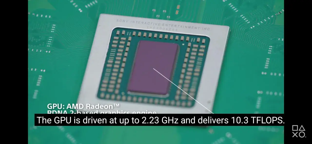 Il chip della scheda video PS5, un AMD Radeon™ RDNA 2, è il cuore pulsante della console.