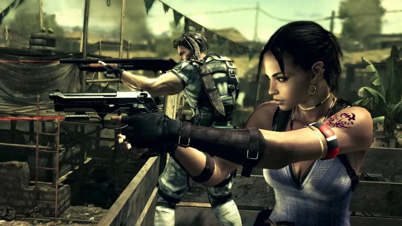 Chris e Sheva in azione, in attesa del **resident evil 5 remake uscita**.