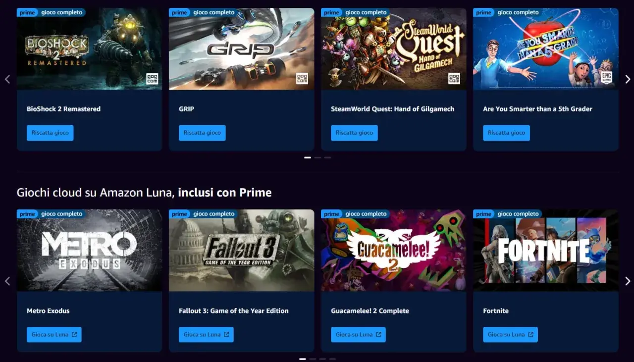 Giochi gratuiti con Prime Gaming: BioShock 2 Remastered, GRIP, SteamWorld Quest, Are You Smarter than a 5th Grader e altri.