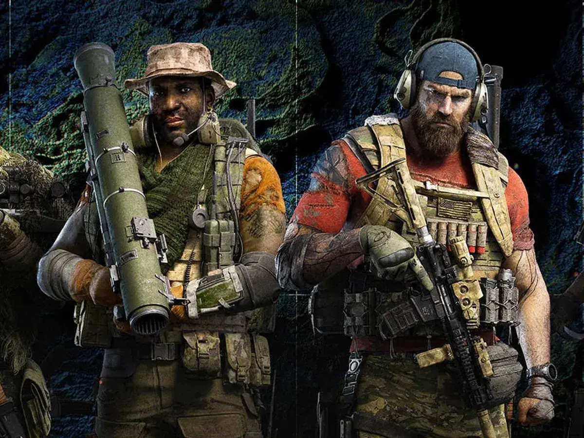 Due soldati in tenuta tattica, uno con un lanciarazzi, pronti per la battaglia. Un'immagine che anticipa la ghost recon breakpoint recensione.