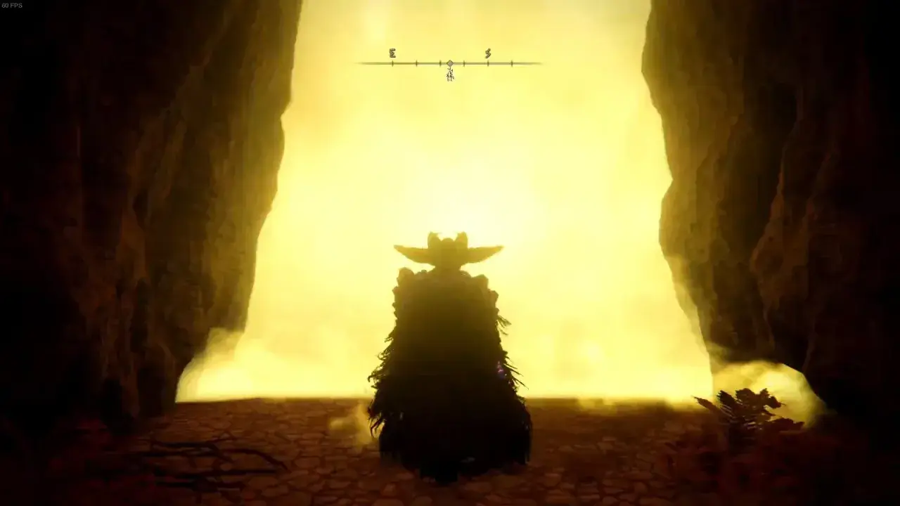 Un personaggio con un cappello a punta e un mantello scuro si erge di fronte a una luce accecante, pronto ad affrontare il boss finale di Elden Ring.
