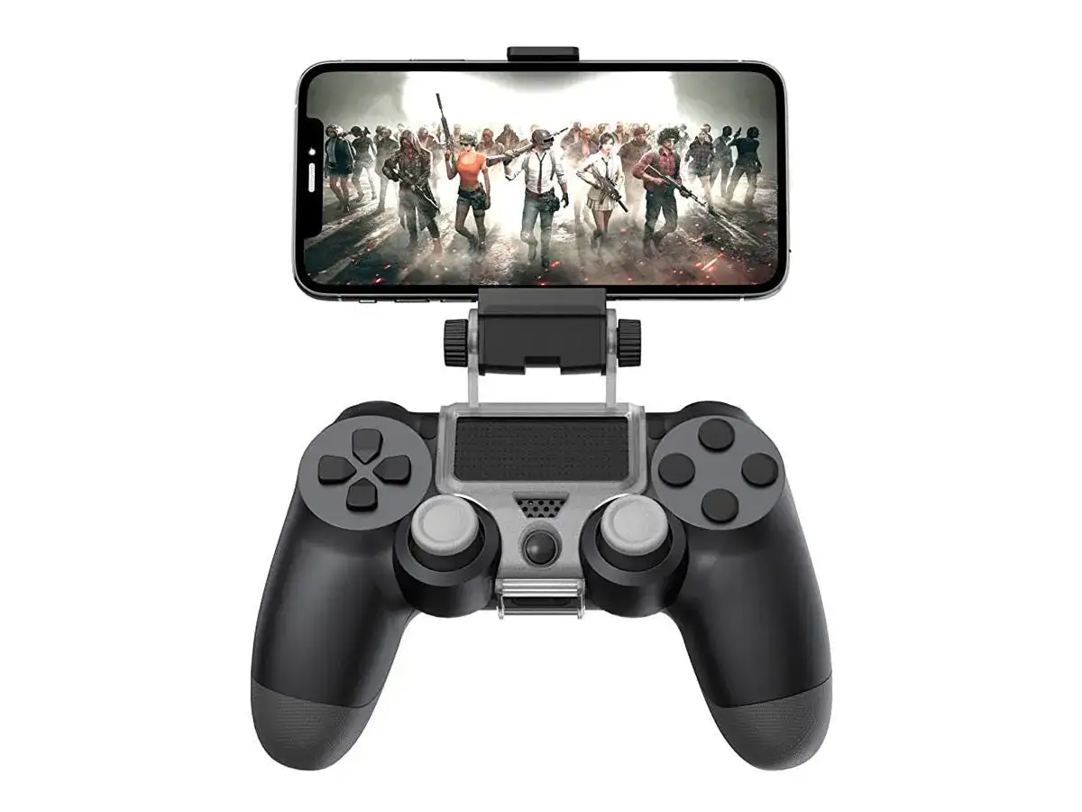 Controller PS5 con supporto per telefono, ideale per imparare come collegare il controller PS5 al telefono e giocare ai tuoi titoli preferiti.