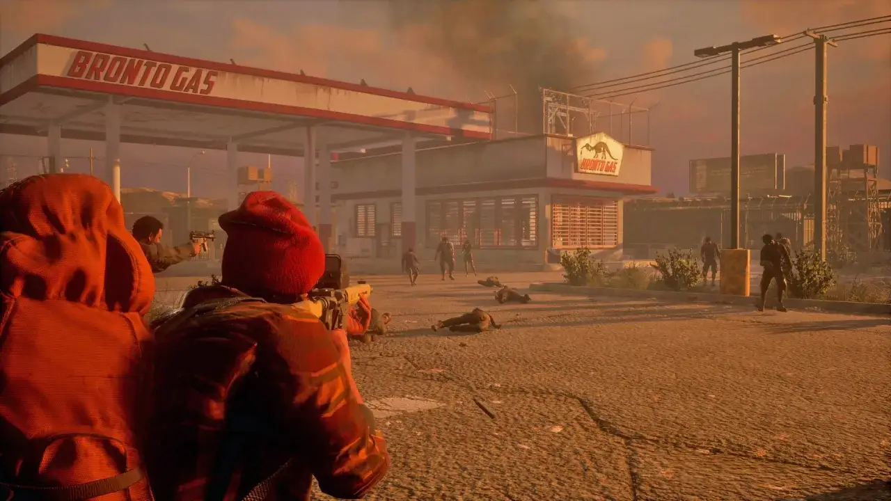 Sopravvissuti in fuga da zombie in una stazione di servizio in rovina. Un assaggio di State of Decay 2 recensione.